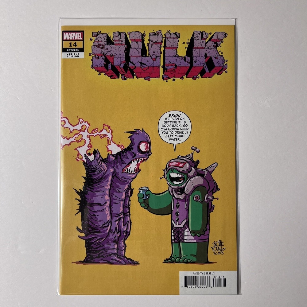 Hulk # 14 Skottie Young Variant Cover Marvel 2023
